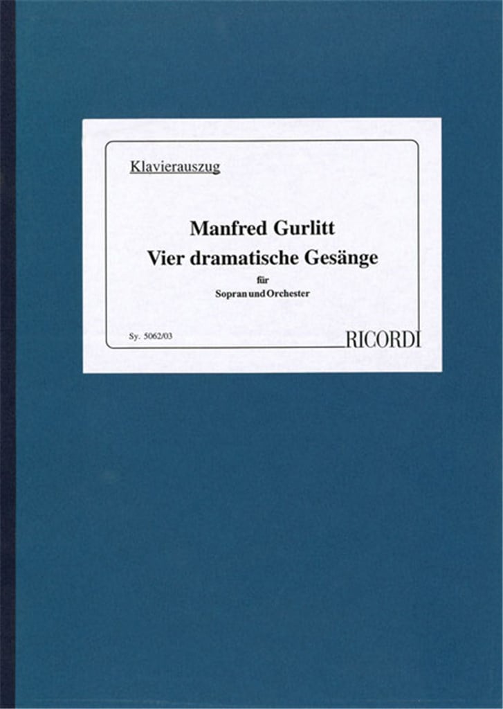 Vier dramatische Gesänge für Sopran und Orchester